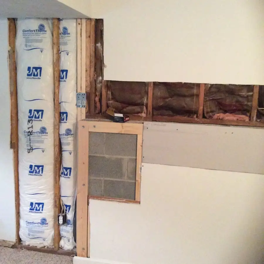 Wall insulation replacement during Odor Removal & Deodorization in Grimes